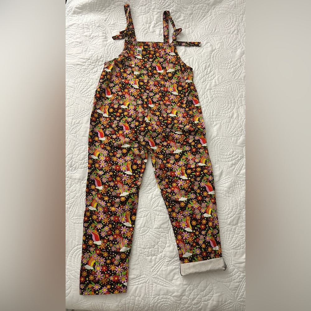 Lucy & Yak Rainbow Print Jumpsuit - Black & Multicolor